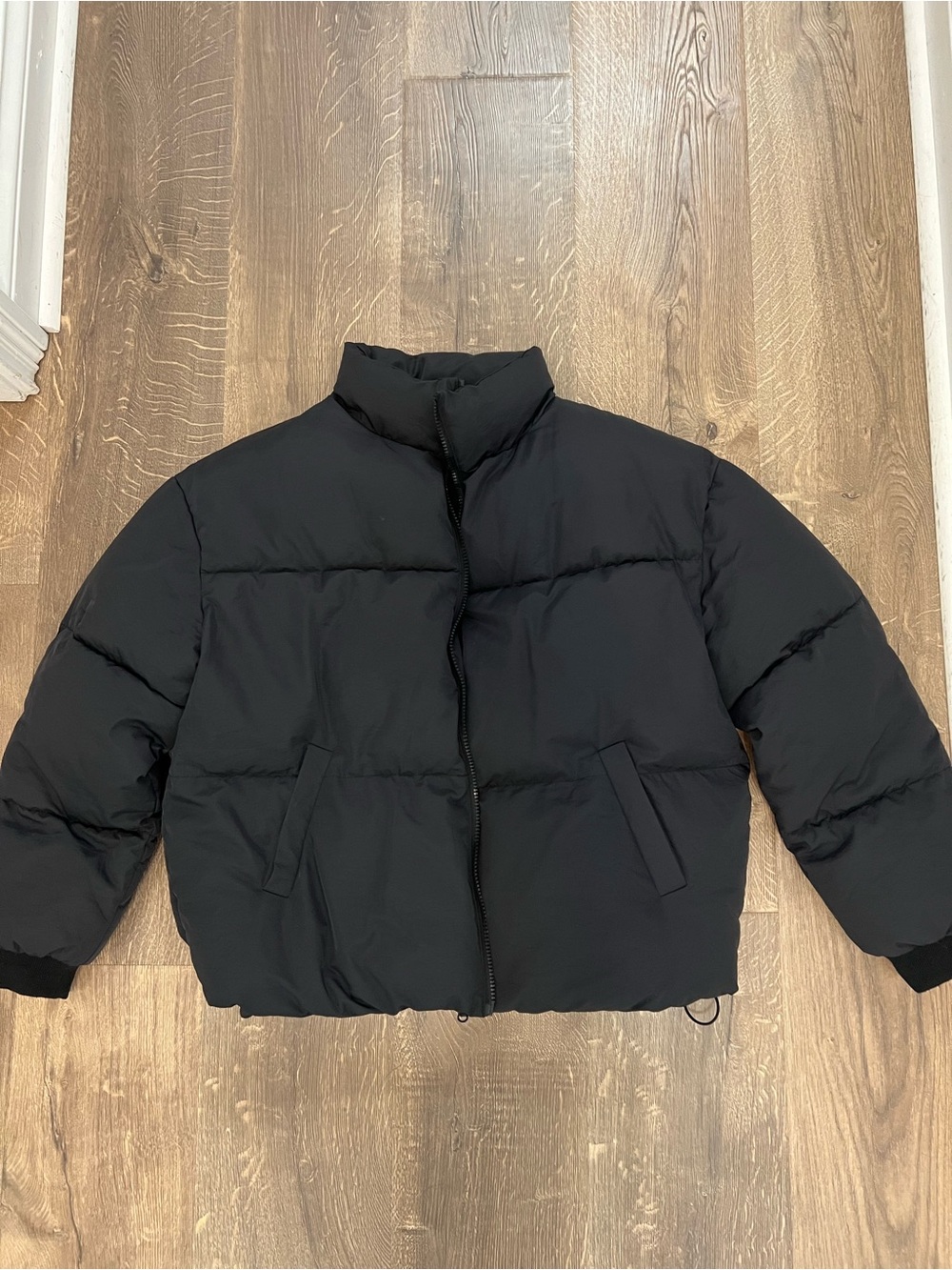 Black Puffer Jacket - Women's Warm Coat